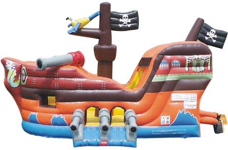 Pirate Ship Jumper and Slide