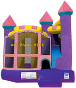 Pink Backyard Castle Jumper and Slide