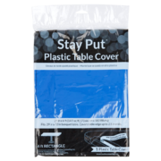 StayPut 29" x 72" Blue Plastic Table Cover
