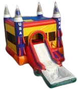 Rocket Bounce House with Slide and Pool Rocket Bounce House with Slide and Pool