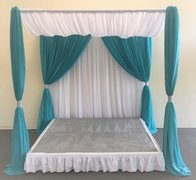 8'x8' STAGE WITH DRAPE SET TWO TONE 8'x8' STAGE WITH DRAPE SET TWO TONE