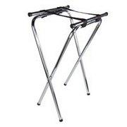 FOLDING CROME TRAY STAND