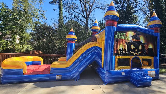Halloween slide and bounce house Halloween slide and bounce house