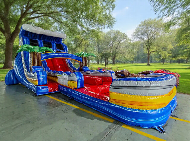 19ft Rip Curl Dual Lane Waterslide 19ft Rip Curl Dual Lane Waterslide
