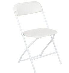 white foldable chairs 