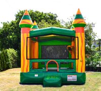 Green and Yellow Bounce House Castle 