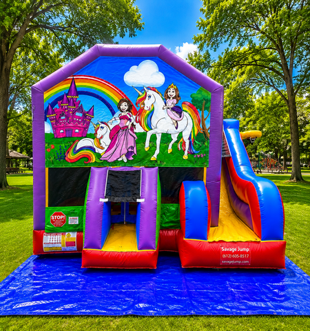 Unicorn Wacky With slide Rental Unicorn Wacky With slide Rental