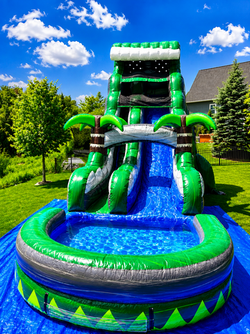 22ft Emerald Crush Tsunami Waterslide New 2024 22ft Emerald Crush Tsunami Waterslide New 2024