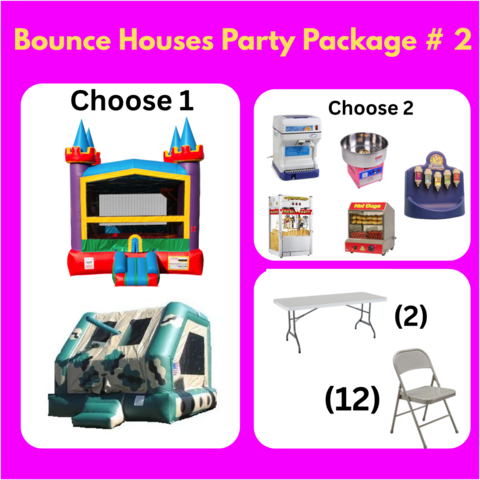 Bounce House Party Package 2 Bounce House Party Package 2