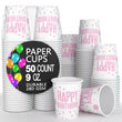 Happy Birthday 50 Ct Girl Paper Cups