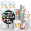 Happy Birthday 50 Ct Paper Cups