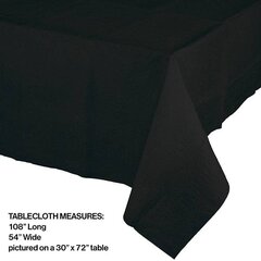 Black Velvet Plastic Table Cover