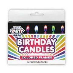 Birthday Candles Colored Flames