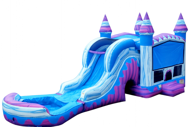 Purple Titan Waterslide Combo with Huge Slide Purple Titan Waterslide Combo with Huge Slide