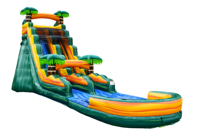CALI PALMS 22 Foot Tall Waterslide - 40 Feet Long CALI PALMS 22 Foot Tall Waterslide - 40 Feet Long