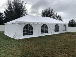 20x40 frame tent white