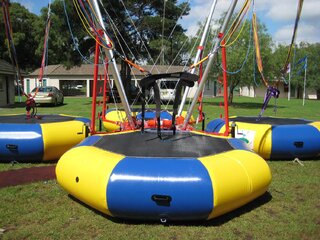 Extreme bungee trampoline mobile