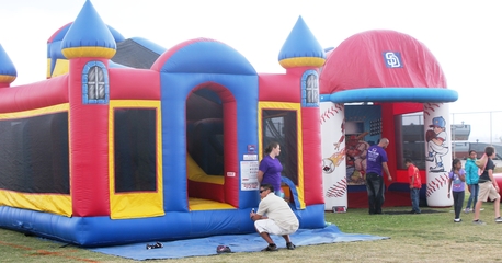 70 foot inflatable Climbing Castle Obstacle Course rental