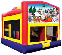 Christmas Combo 5-1 Bounce House with Slide