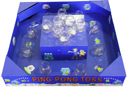 Ping Pong Toss Carnival Game with Floating Bowls Ping Pong Toss Carnival Game with Floating Bowls
