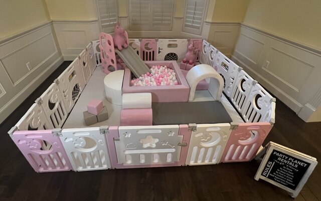 Toddler Soft Play - Pink and Gray Toddler Soft Play - Pink and Gray