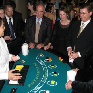 Blackjack Table With Dealer Blackjack Table With Dealer