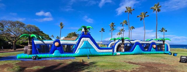 80' Long Paradise Palms Dual Lane Obstacle **DRY** 80' Long Paradise Palms Dual Lane Obstacle **DRY**