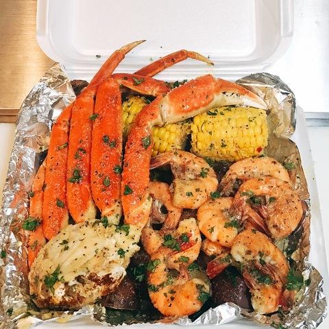 Garlic Crab Leg Cluster & Shrimp Combo