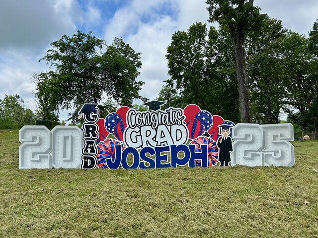 Congrats Grad - Blue & Red Congrats Grad - Blue & Red