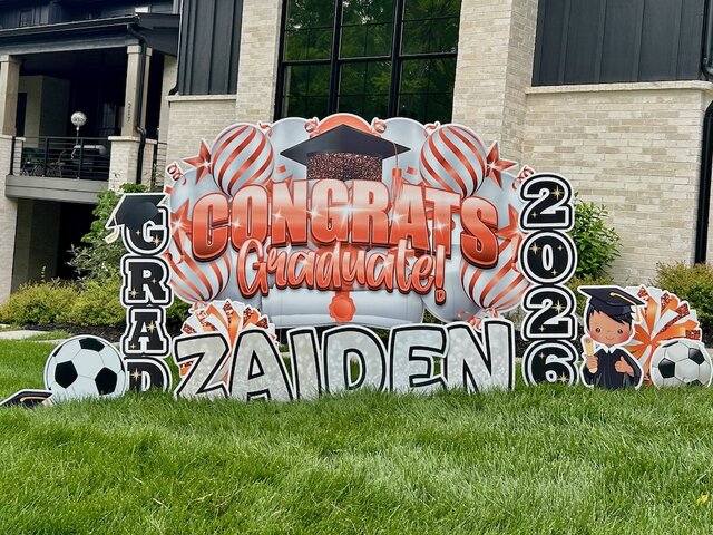 Graduation - Orange & White Graduation - Orange & White