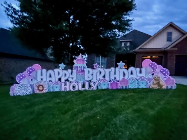 longerpinkpurpletealbirthdayyardsign longerpinkpurpletealbirthdayyardsign