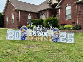 Blue & Gold Congrats Grad