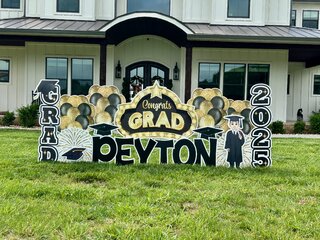 Black & Gold Congrats Grad