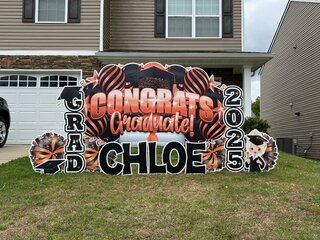 Orange & Black Congrats Graduate
