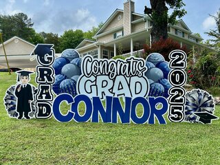 Navy & Gray Congrats Grad
