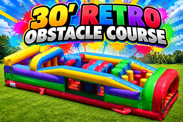 30’ Retro Obstacle Course 30’ Retro Obstacle Course