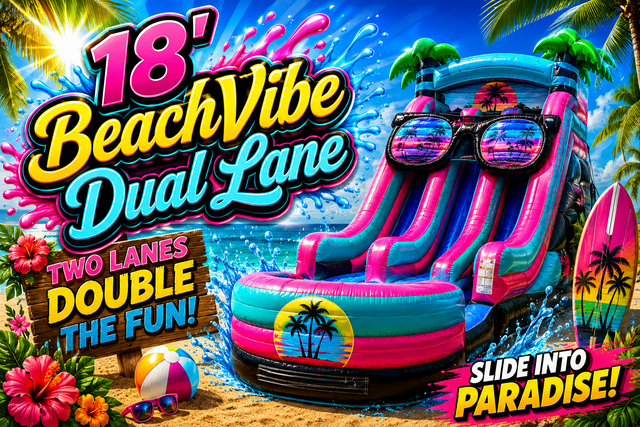 18' Beach Vibes Dual Lane 18' Beach Vibes Dual Lane