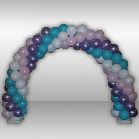 Four Color Balloon Arch- Spiral Four Color Balloon Arch- Spiral