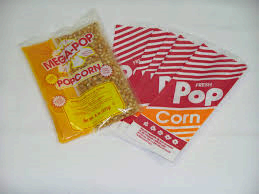 1 Extra set of supplies for Popcorn machine 1 Extra set of supplies for Popcorn machine