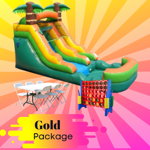 Gold 13ft Water Slide Package