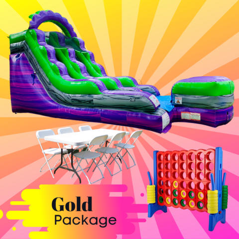 Gold  Water Slide Package (15ft & up)