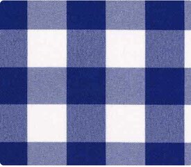 90x132 Gingham Navy Gingham