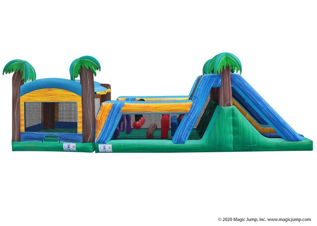 Tropical Bounce House Obstacle Tropical Bounce House Obstacle