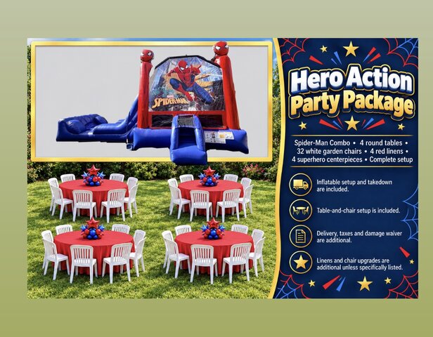 Hero Action Party Package Hero Action Party Package