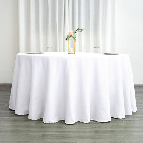 Round White Linens Round White Linens