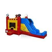 A Sports Arena Combo with Water/Dry Slide A Sports Arena Combo with Water/Dry Slide