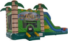 A Tiki Combo with Water/Dry Slide A Tiki Combo with Water/Dry Slide