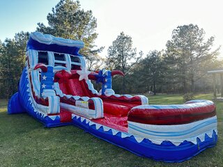 19’ Double Lane American Flag Waterslide