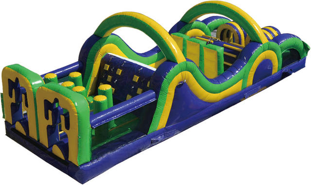35ft Radical Run Obstacle Course with Small slide