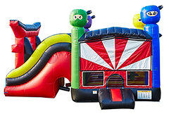 Ninja Bounce House and Slide 6 in 1 Fortress